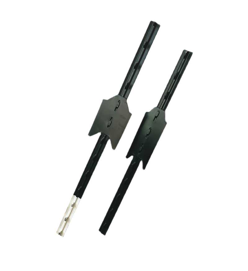 Studded T-Posts for metal fence